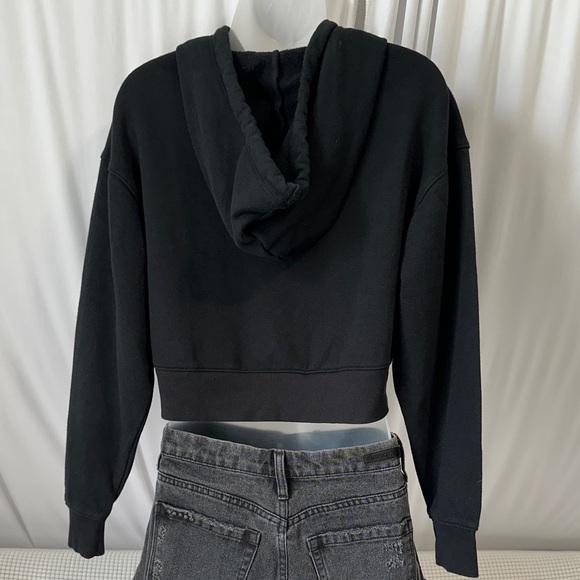 Wild Fable Black Cropped Hoodie - Picture 4 of 4